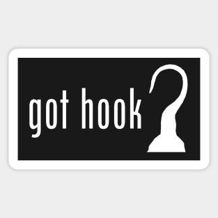 got hook? (Variant) Sticker